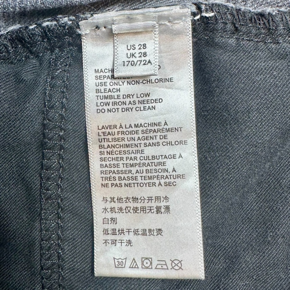 BDG Urban Outfitters Super High Rise Flare Jeans Washed Black Gray Sz 28 - Picture 7 of 11